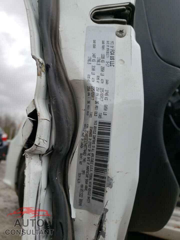DODGE CARAVAN 2017 - 2C4RDGEG7HR774483