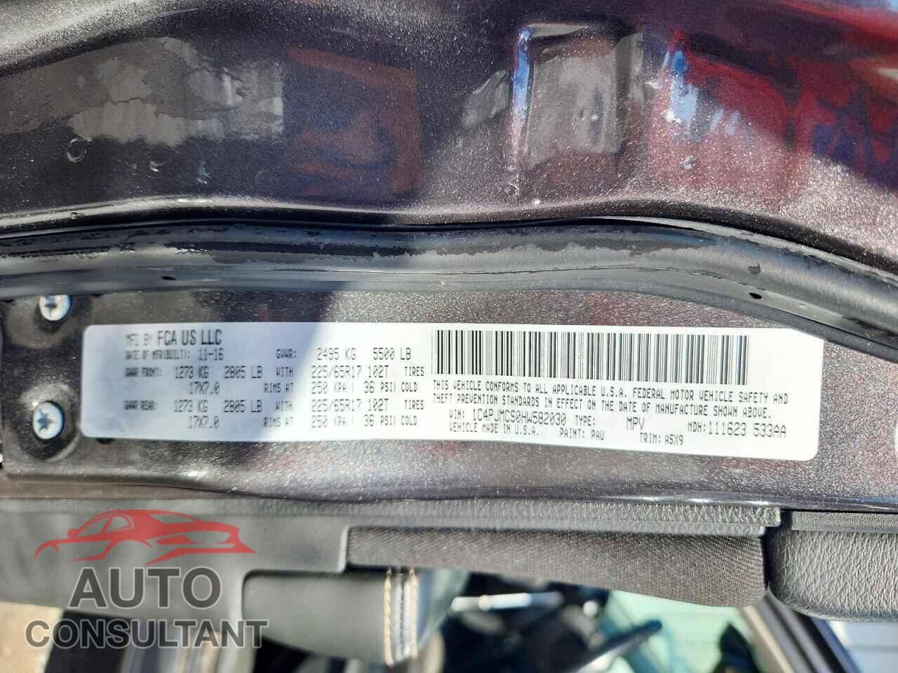 JEEP CHEROKEE 2017 - 1C4PJMCS0HW582030