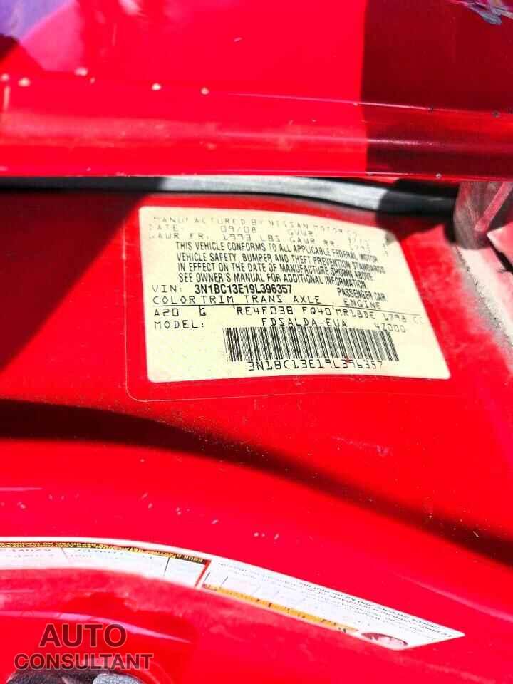 NISSAN VERSA 2009 - 3N1BC13E19L396357