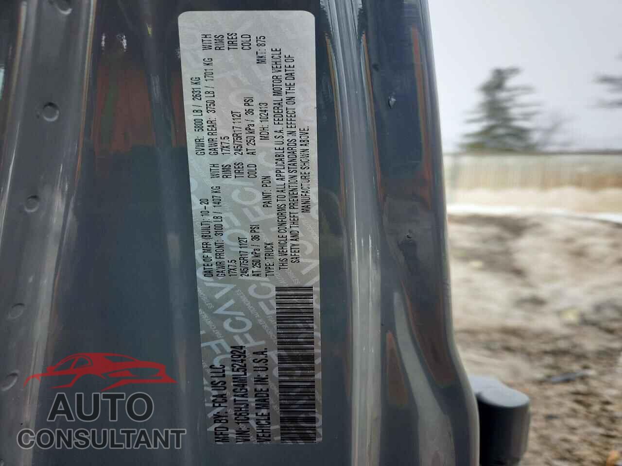 JEEP GLADIATOR 2021 - 1C6HJTAG4ML524924