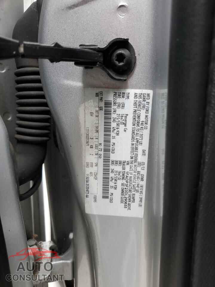 FORD FOCUS 2013 - 1FADP3F23DL290655