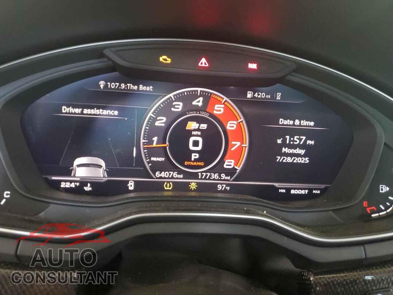 AUDI S5/RS5 2018 - WAUC4CF55JA064159