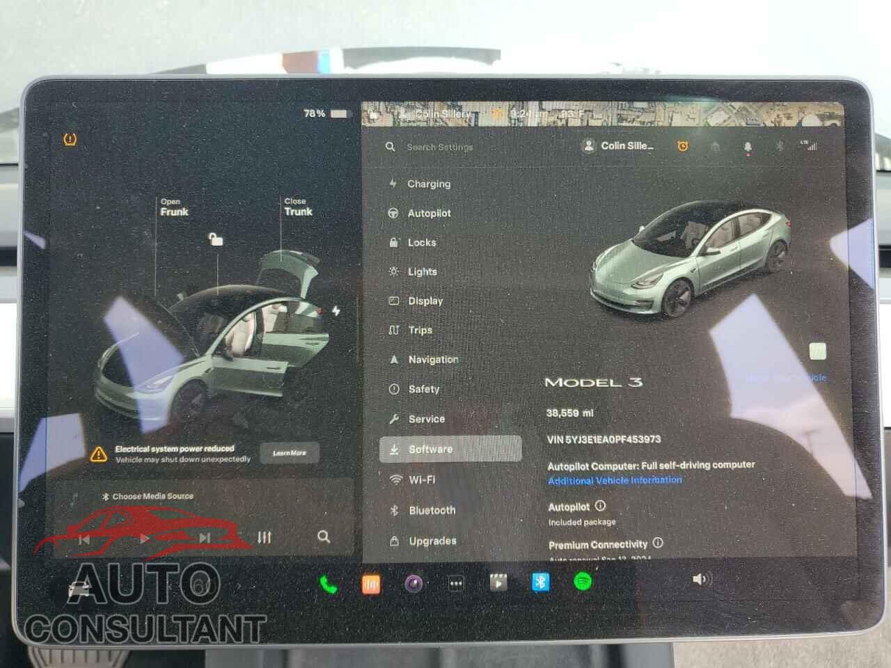 TESLA MODEL 3 2023 - 5YJ3E1EA0PF453973