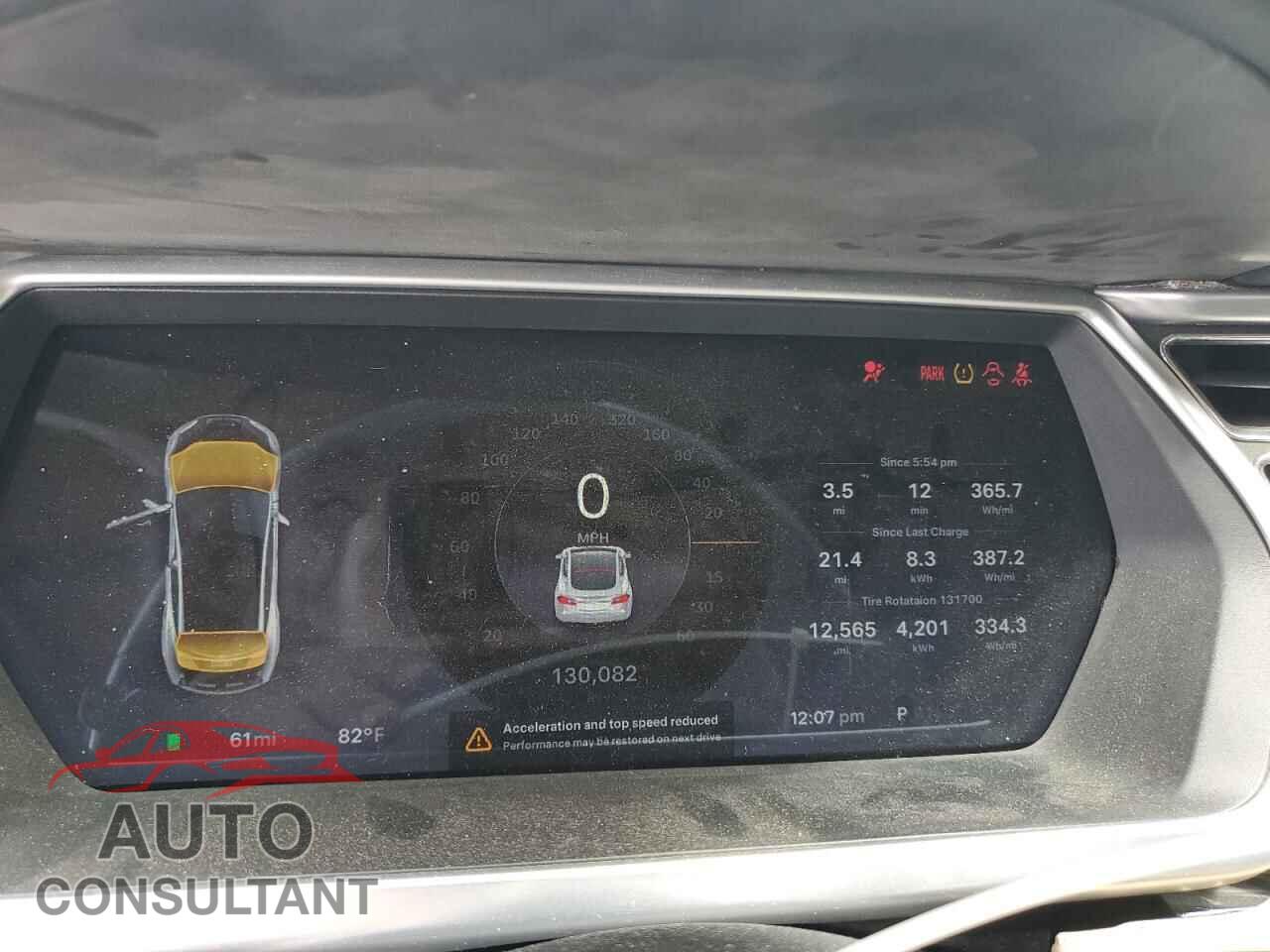 TESLA MODEL S 2012 - 5YJSA1DN8CFS00339