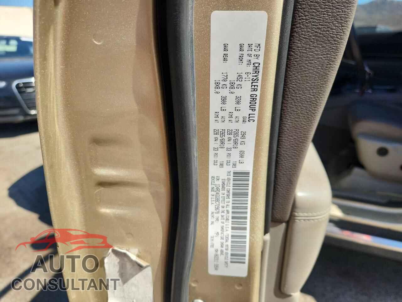 DODGE DURANGO 2011 - 1D4RD4GG8BC729678