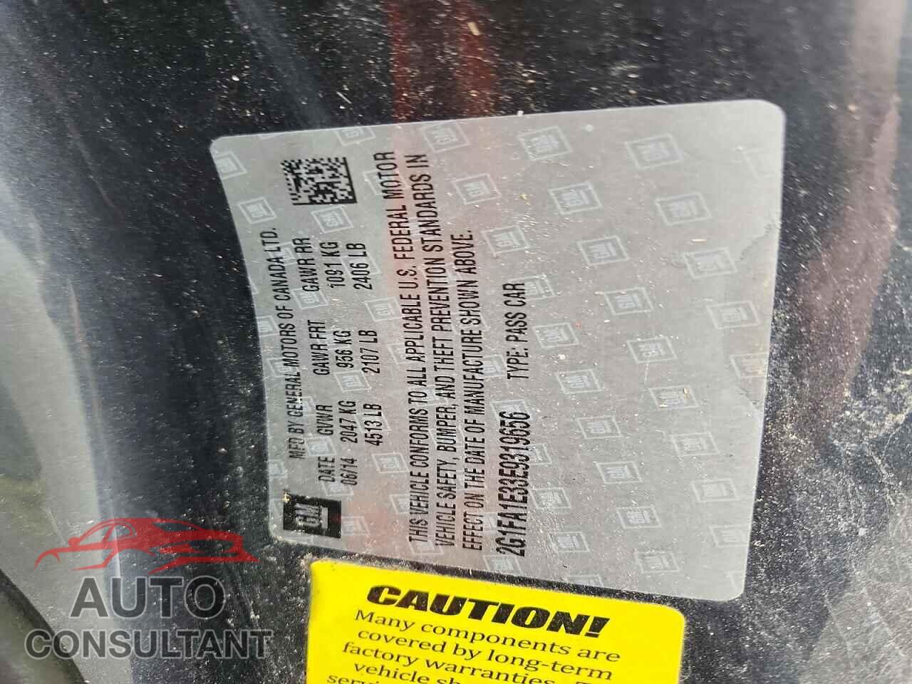 CHEVROLET CAMARO 2014 - 2G1FA1E33E9319656