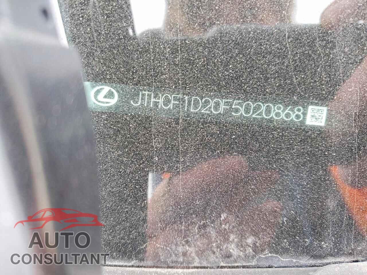 LEXUS IS 2015 - JTHCF1D20F5020868