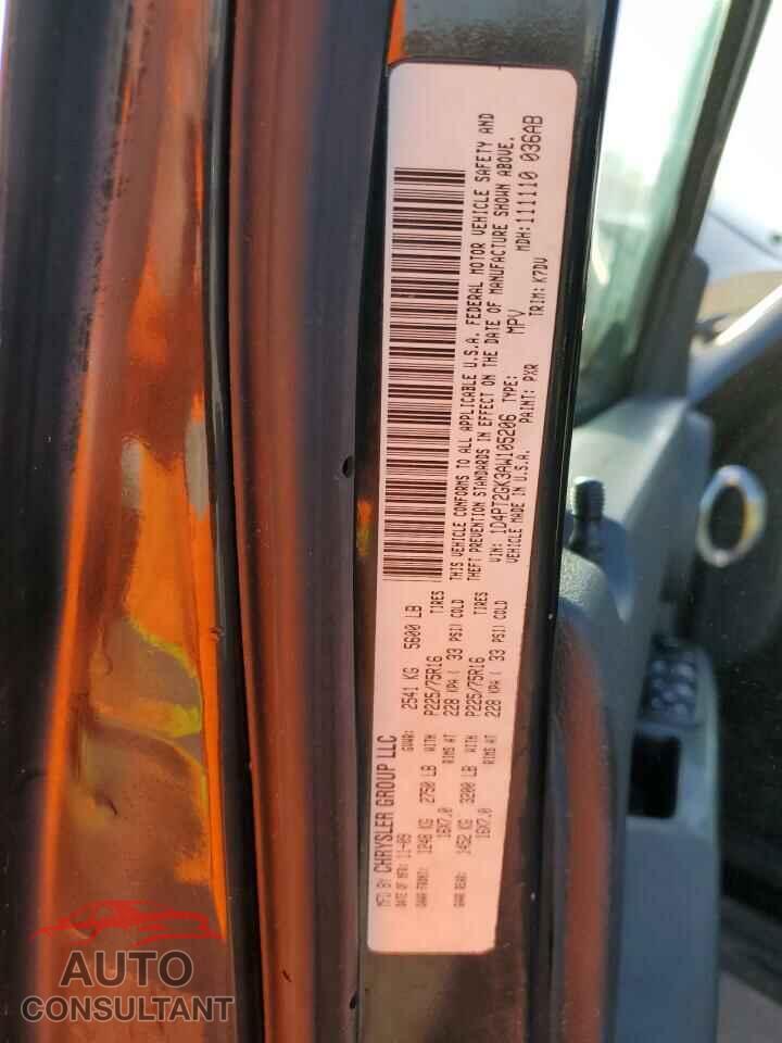 DODGE NITRO 2010 - 1D4PT2GK3AW105206