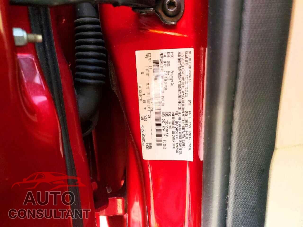 FORD FOCUS 2014 - 1FADP3F27EL128805
