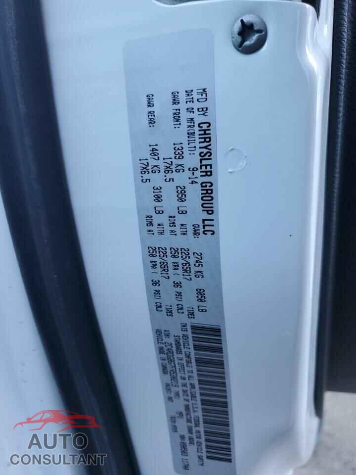 DODGE CARAVAN 2015 - 2C4RDGBG7FR530219
