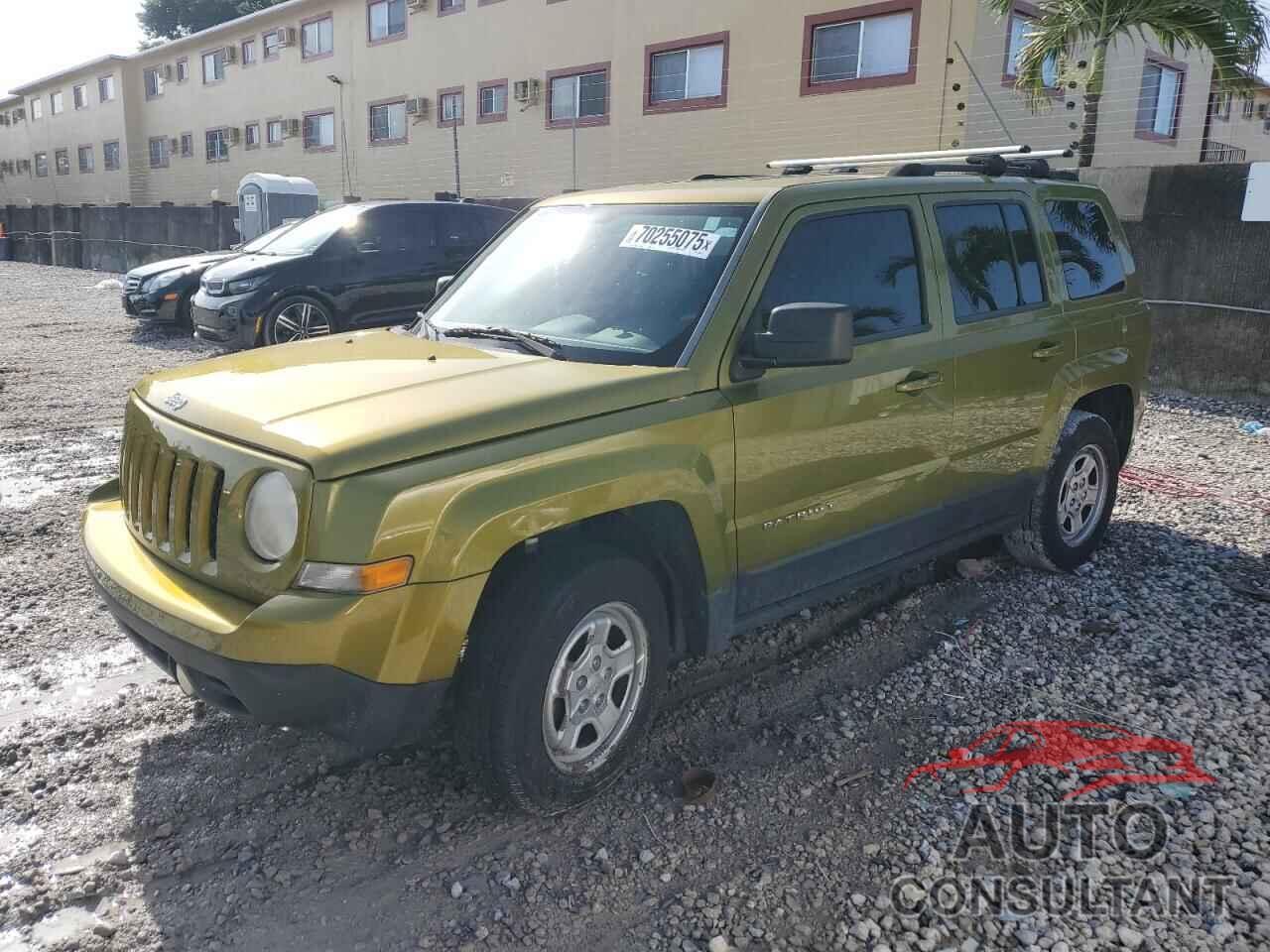 JEEP PATRIOT 2012 - 1C4NJPBB7CD684133