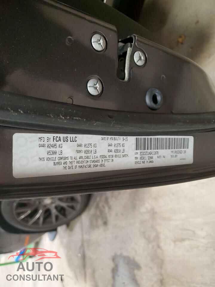 DODGE CHALLENGER 2016 - 2C3CDZDJXGH112078
