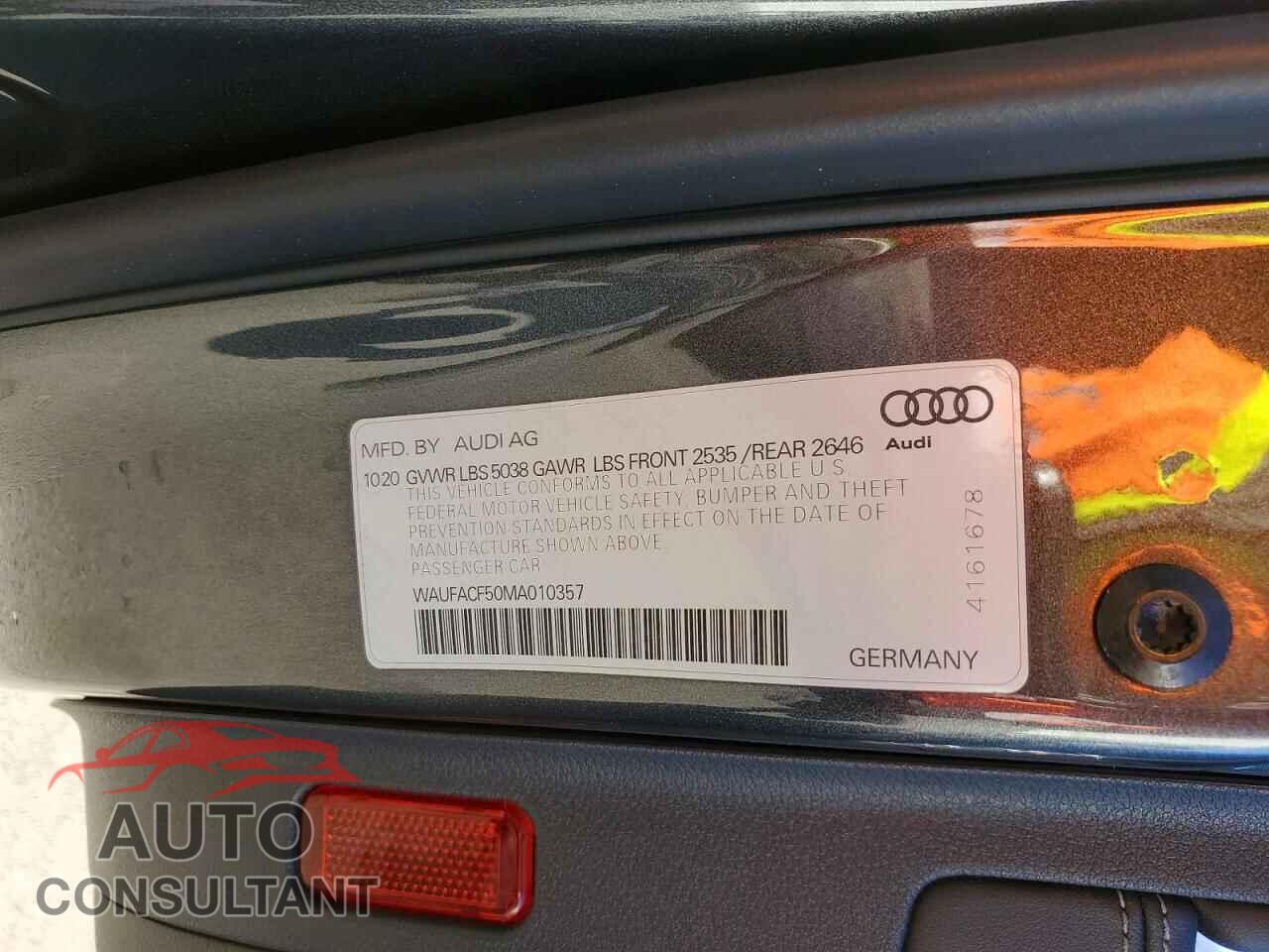 AUDI A5 2021 - WAUFACF50MA010357