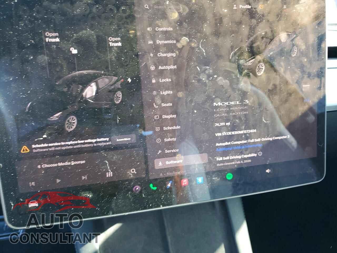 TESLA MODEL 3 2021 - 5YJ3E1EB0MF072404