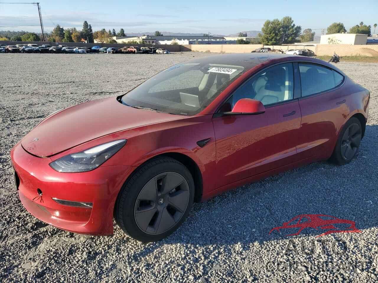 TESLA MODEL 3 2022 - 5YJ3E1EA7NF376824