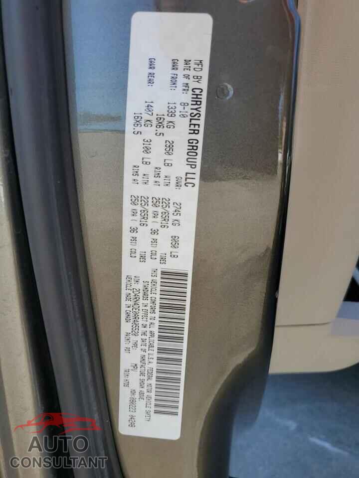 DODGE CARAVAN 2010 - 2D4RN4DE0AR405520