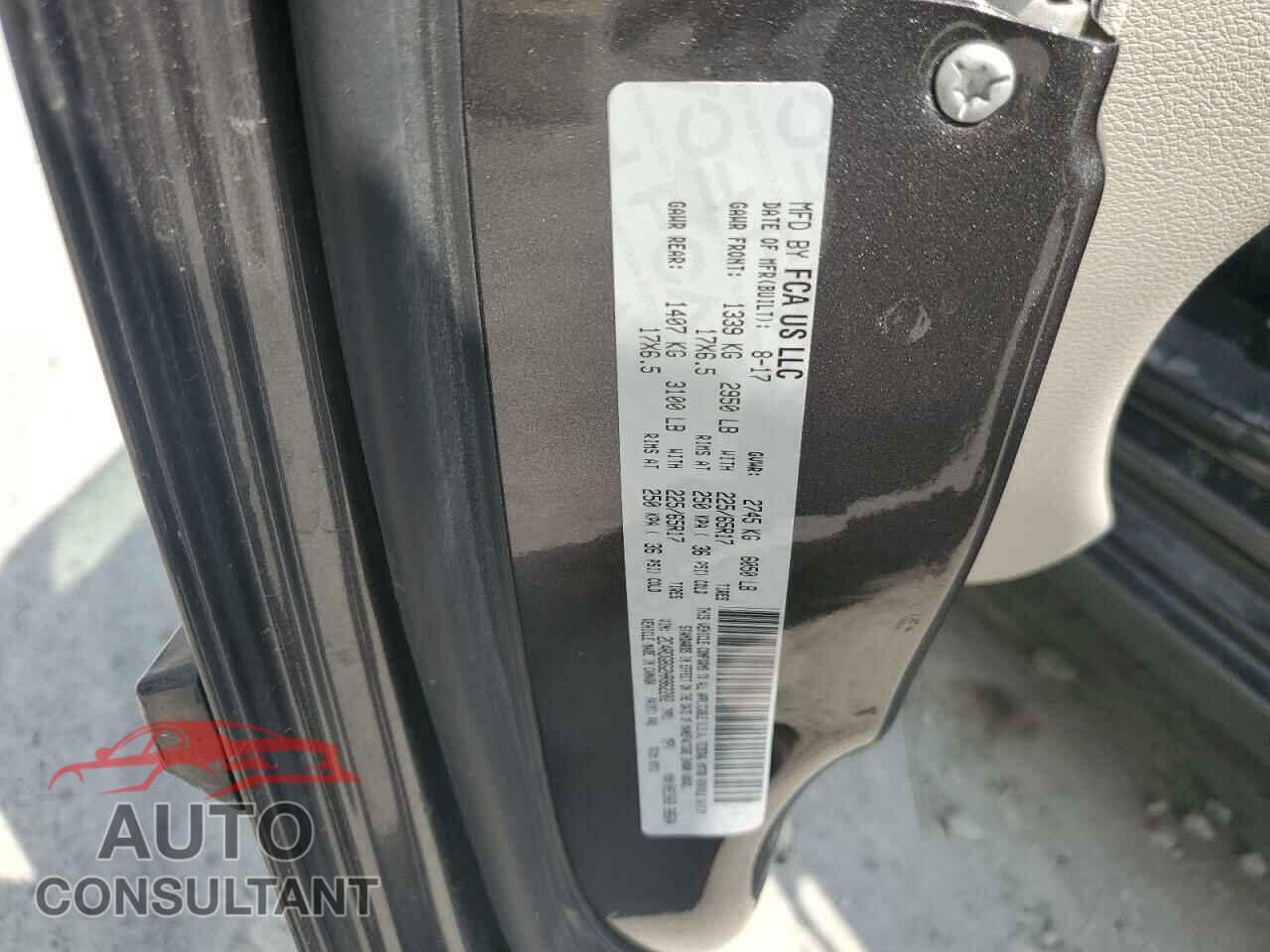 DODGE CARAVAN 2017 - 2C4RDGBG2HR862202