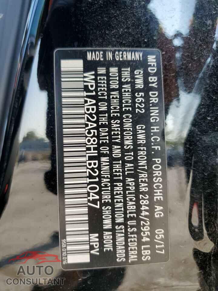 PORSCHE MACAN 2017 - WP1AB2A58HLB21047