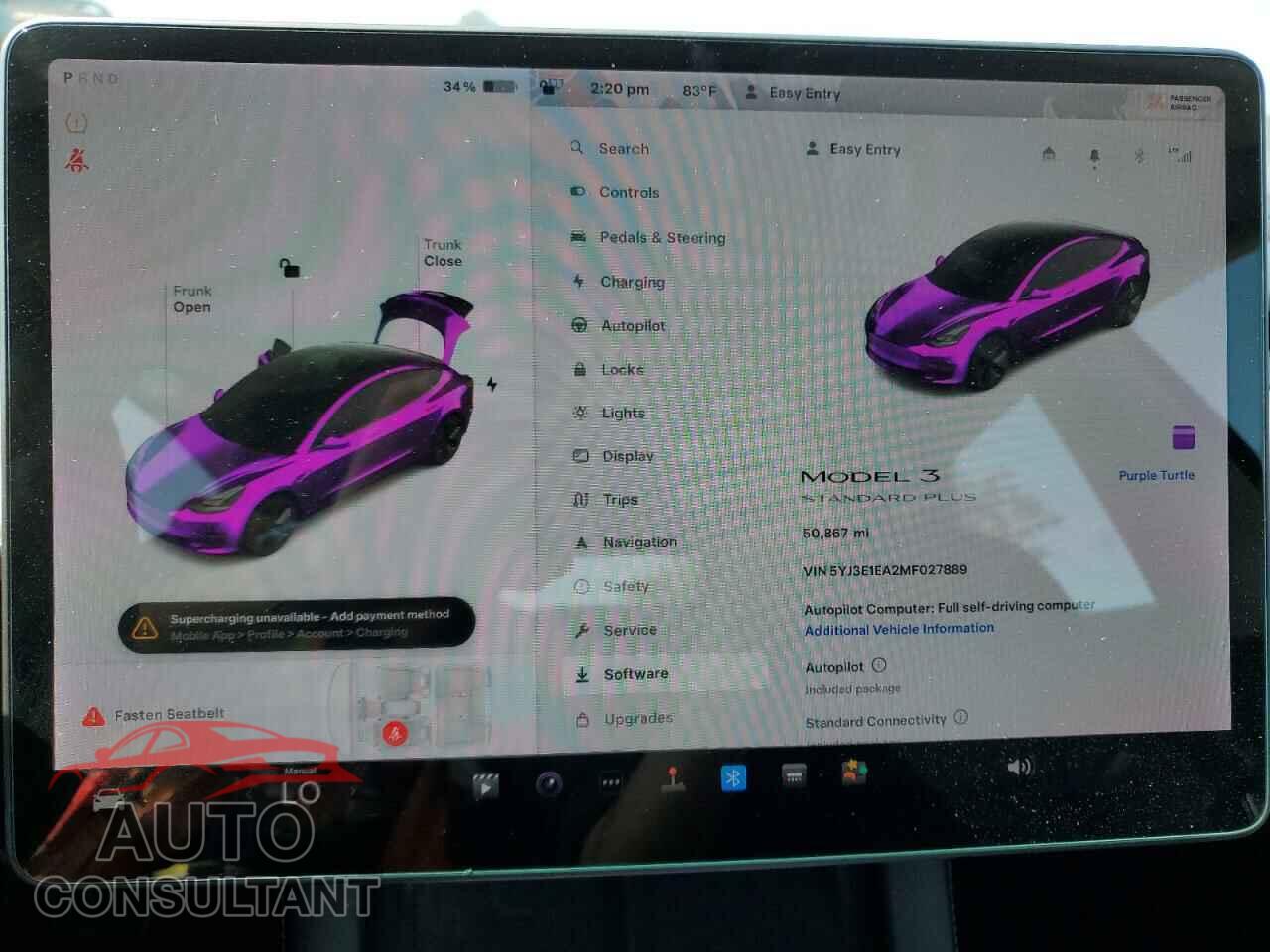 TESLA MODEL 3 2021 - 5YJ3E1EA2MF027889