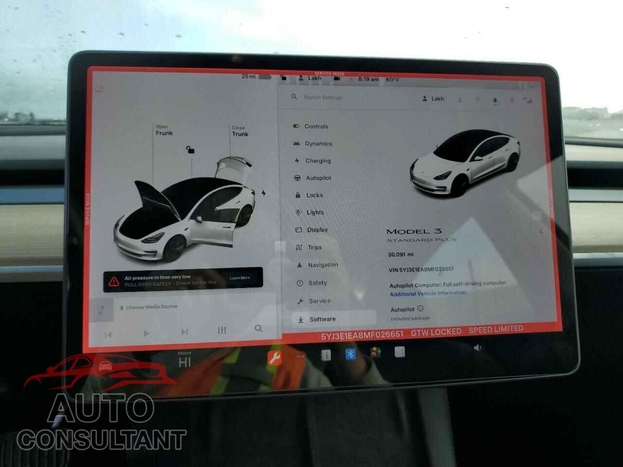 TESLA MODEL 3 2021 - 5YJ3E1EA8MF026651