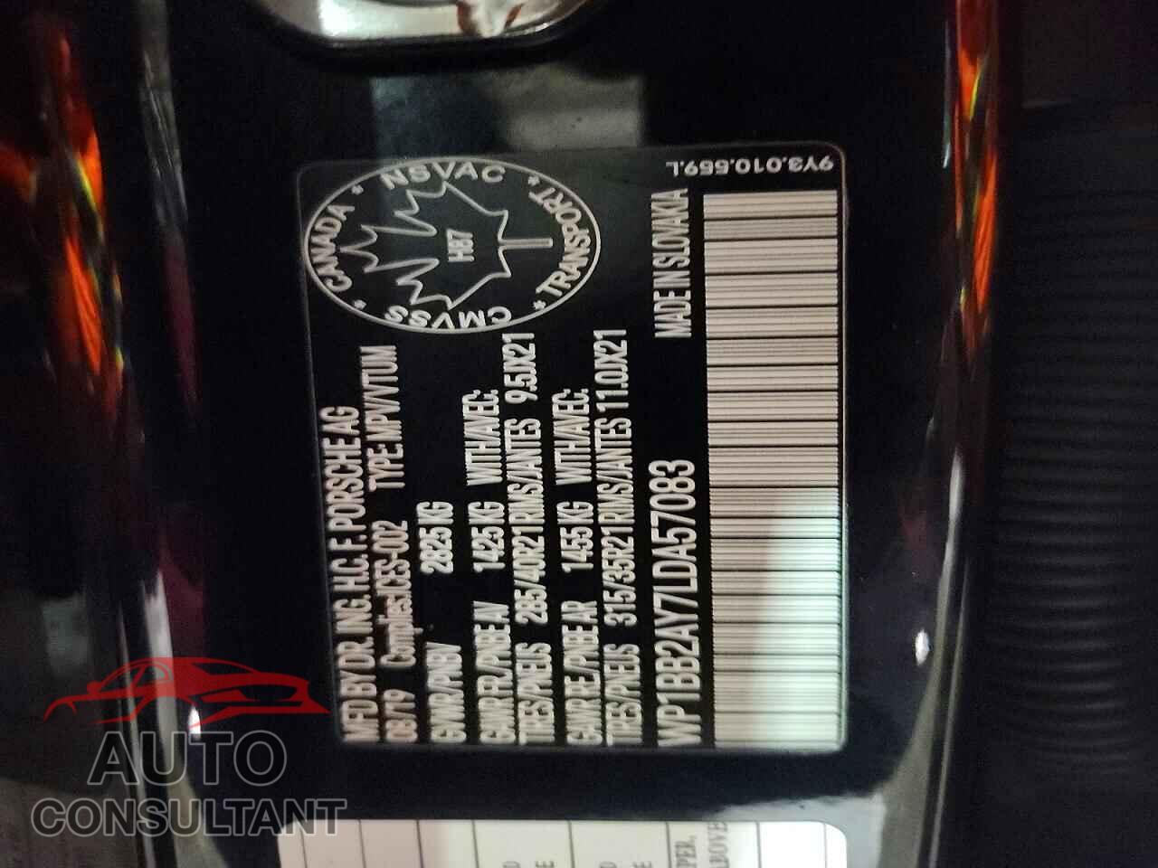 PORSCHE CAYENNE 2020 - WP1BB2AY7LDA57083