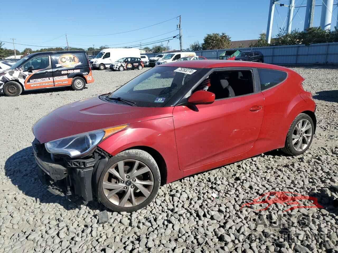 HYUNDAI VELOSTER 2016 - KMHTC6AD0GU277285