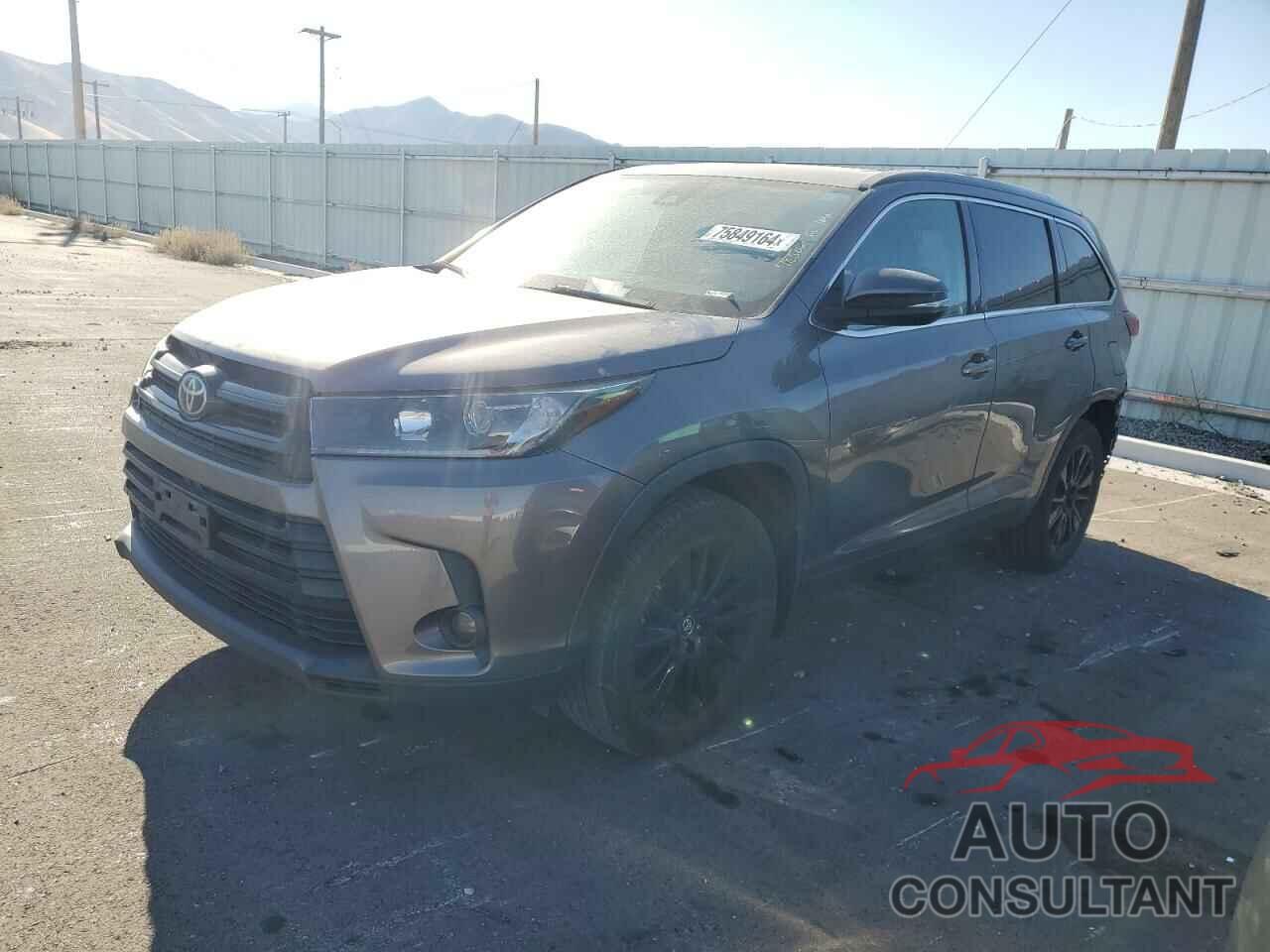 TOYOTA HIGHLANDER 2019 - 5TDJZRFH7KS608223