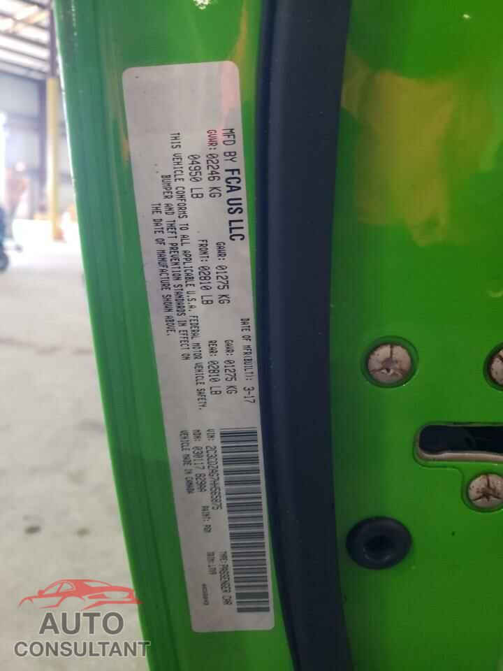 DODGE CHALLENGER 2017 - 2C3CDZAG7HH565875