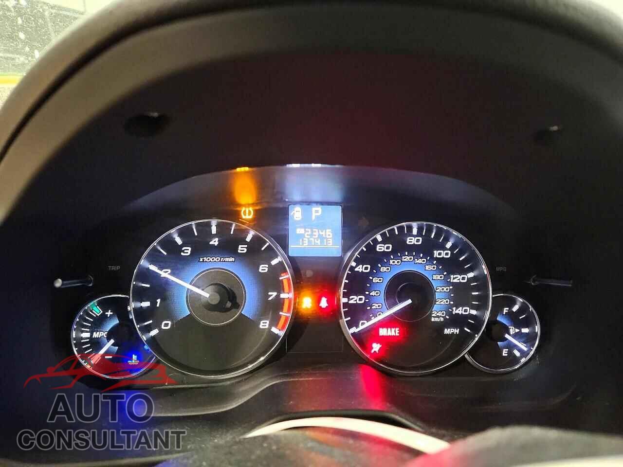 SUBARU OUTBACK 2012 - 4S4BRBCC2C3251326