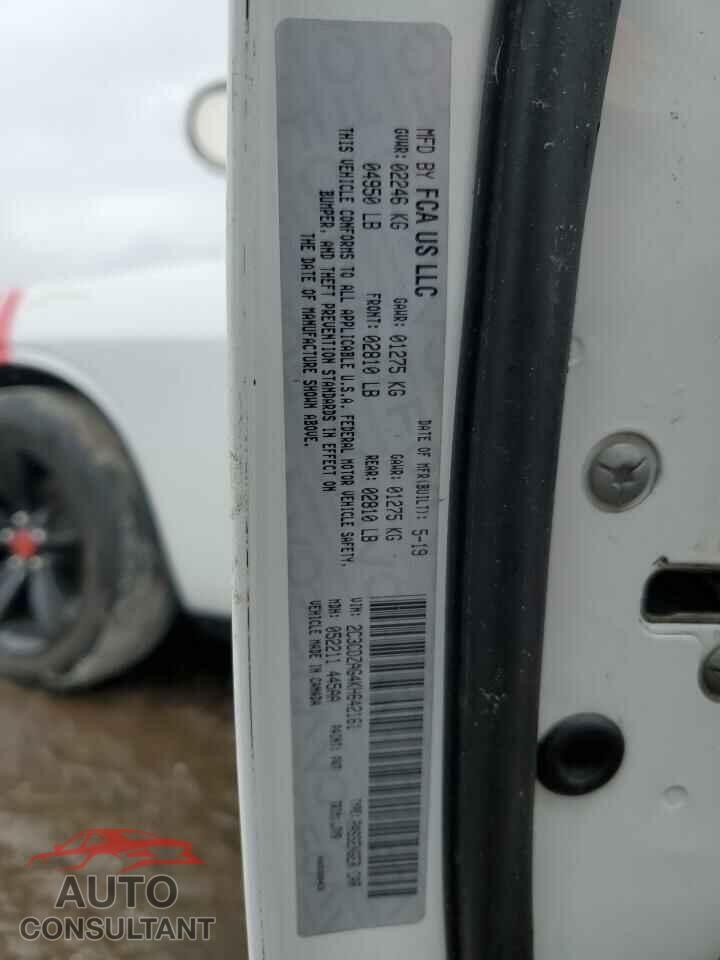 DODGE CHALLENGER 2019 - 2C3CDZAG4KH642161