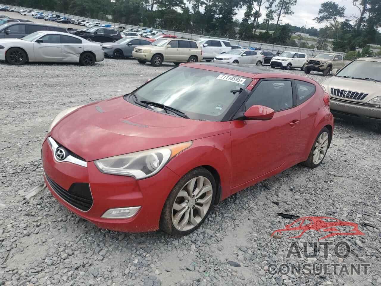 HYUNDAI VELOSTER 2012 - KMHTC6AD1CU034725
