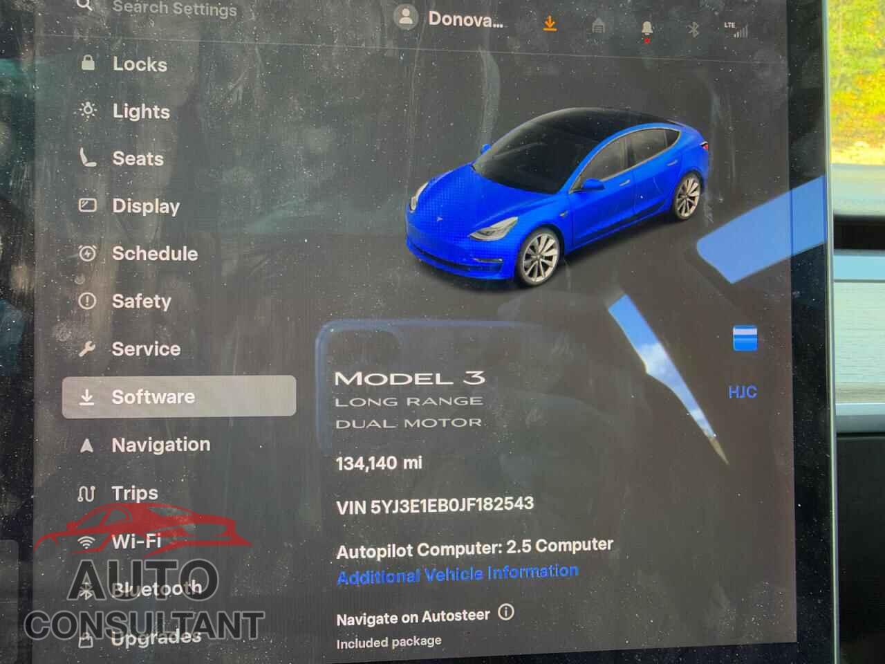 TESLA MODEL 3 2018 - 5YJ3E1EB0JF182543