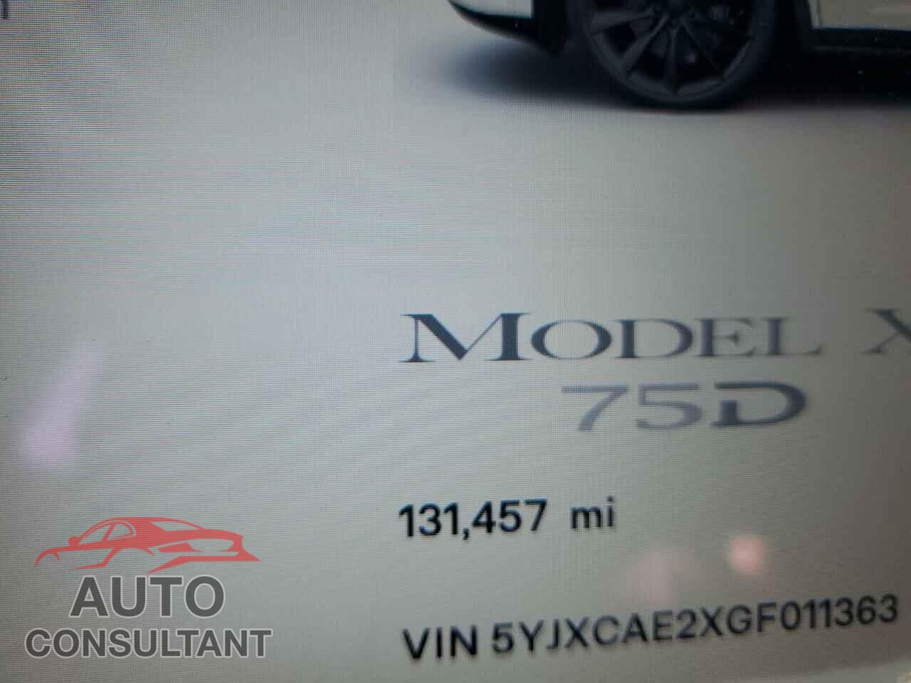 TESLA MODEL X 2016 - 5YJXCAE2XGF011363