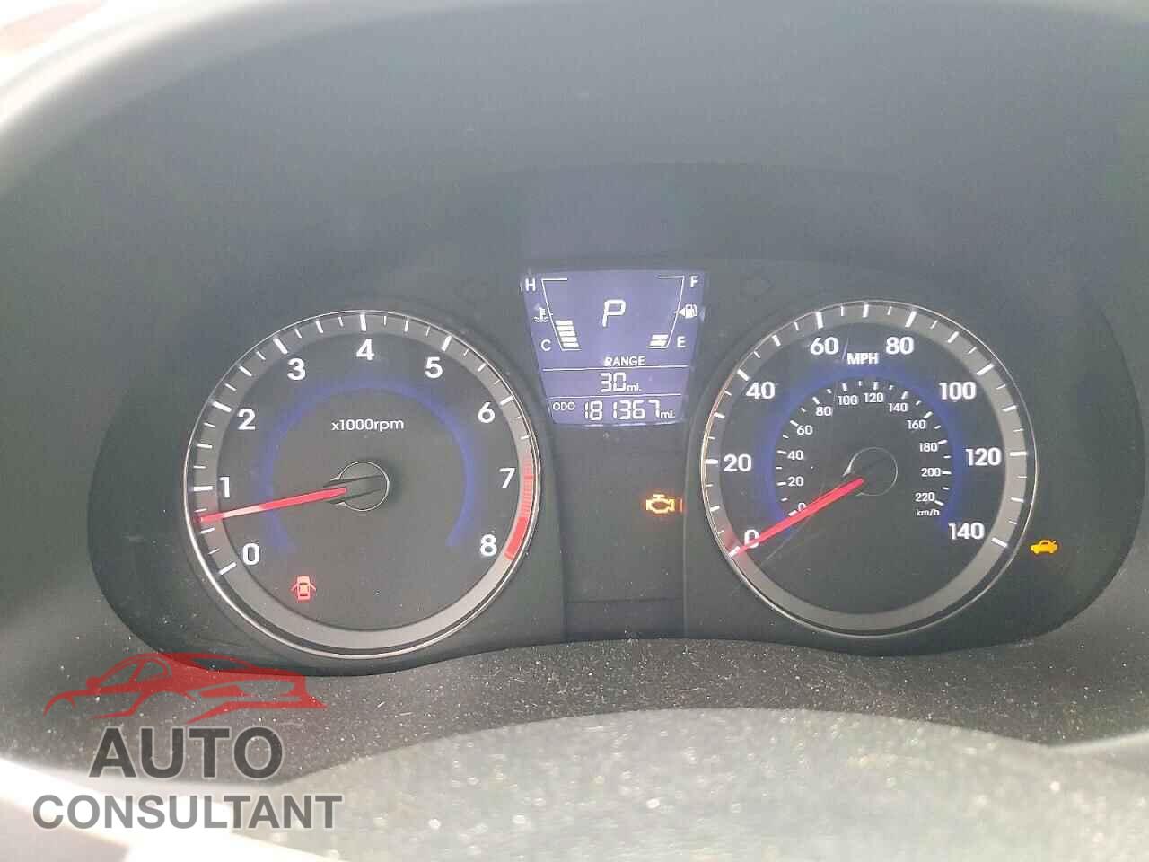HYUNDAI ACCENT 2013 - KMHCU5AE9DU109687