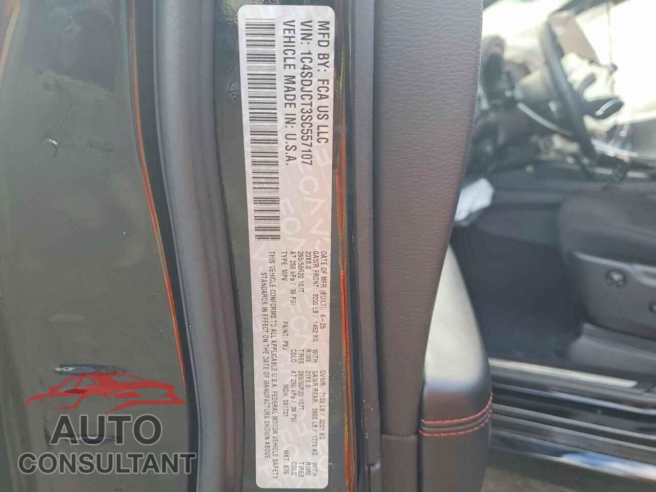DODGE DURANGO 2025 - 1C4SDJCT3SC557107