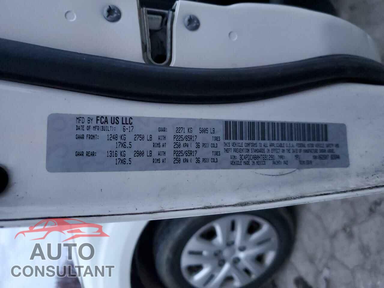 DODGE JOURNEY 2017 - 3C4PDCAB0HT691291