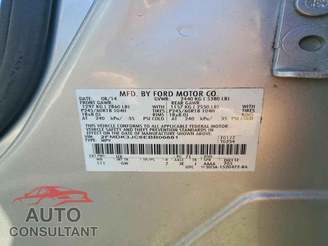 FORD EDGE 2014 - 2FMDK3JC6EBB06881