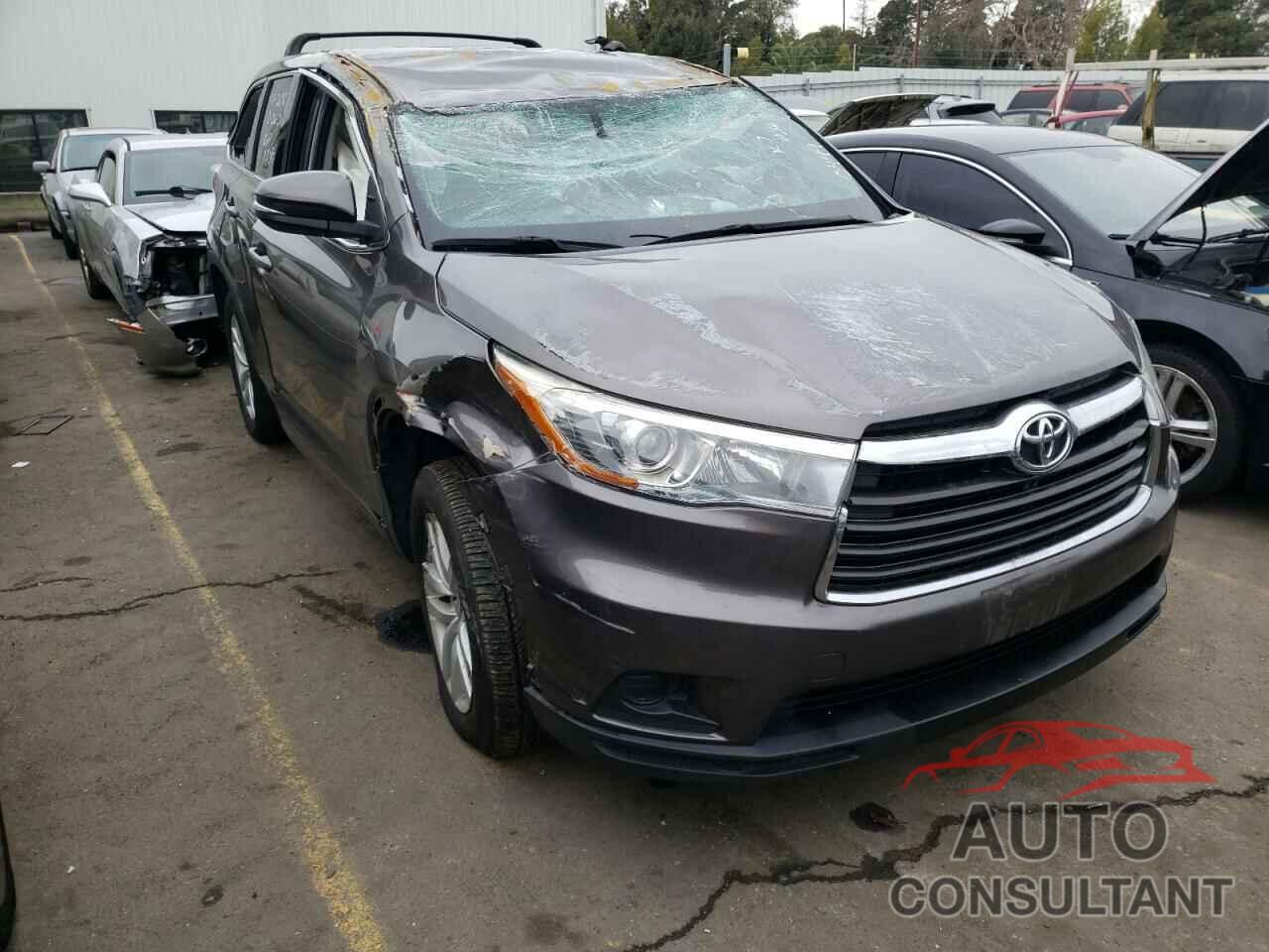 TOYOTA HIGHLANDER 2016 - 5TDZARFH5GS020449