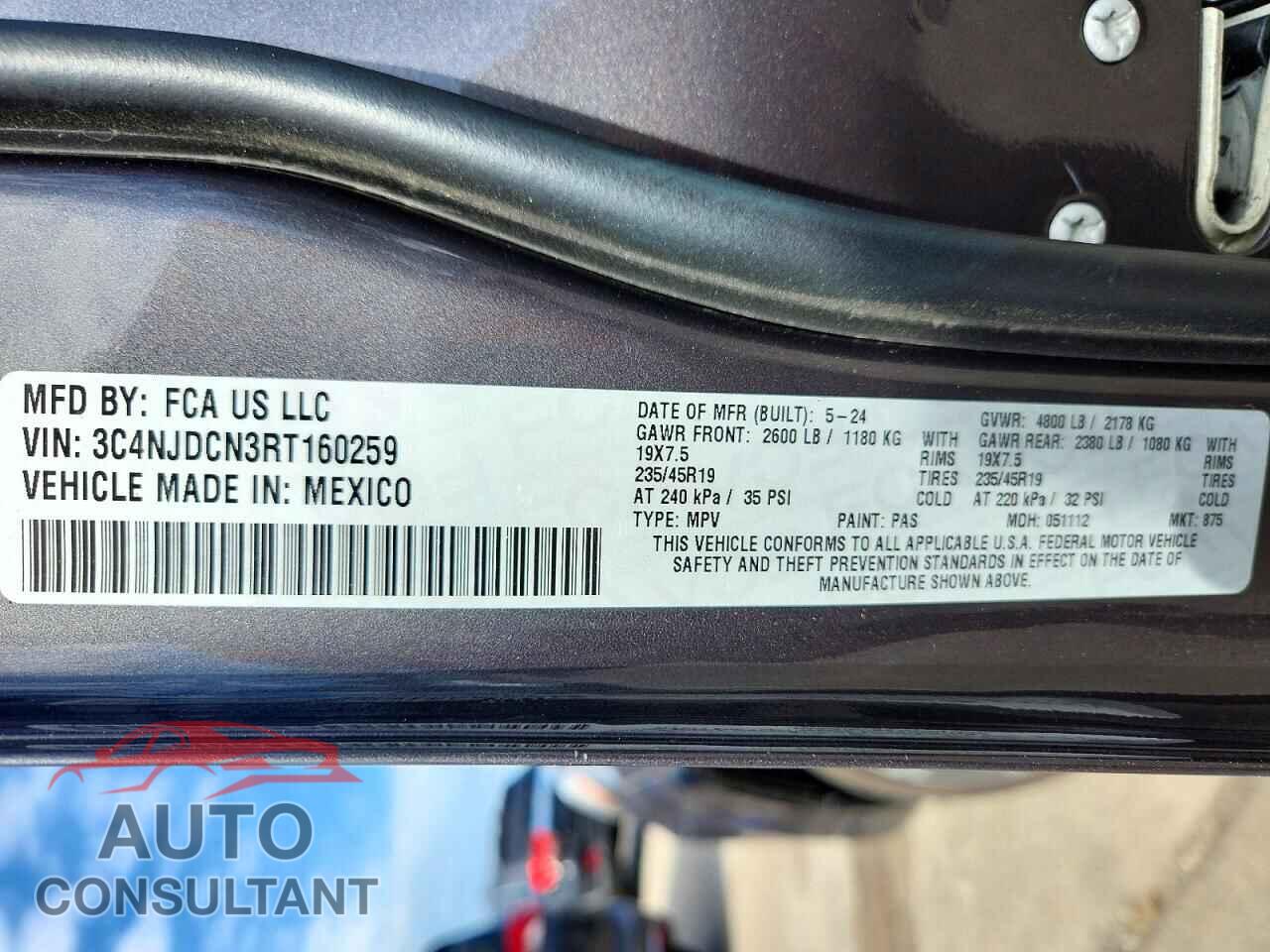 JEEP COMPASS 2024 - 3C4NJDCN3RT160259