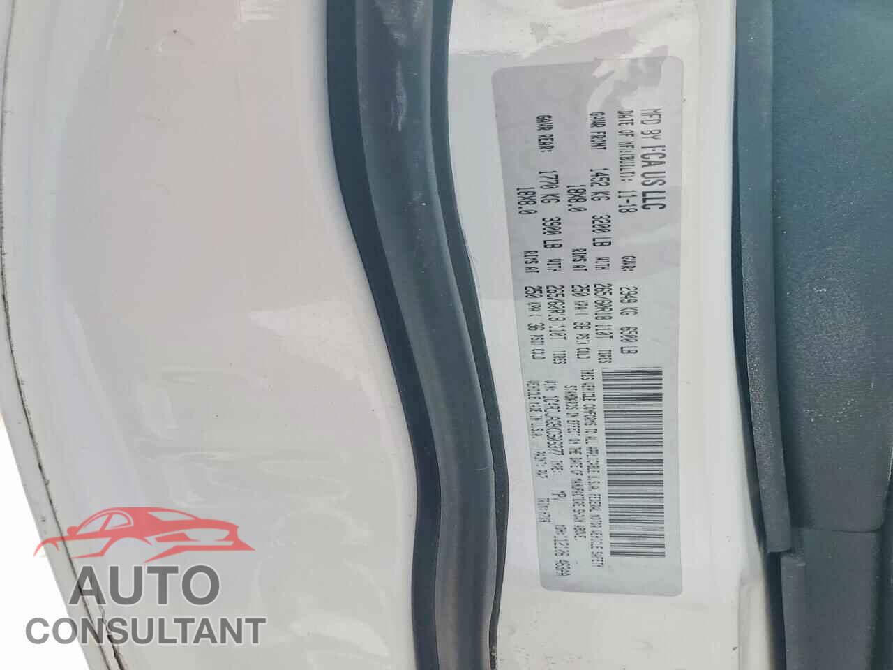 DODGE DURANGO 2019 - 1C4RDJAG9KC606377
