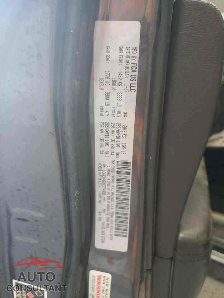 DODGE DURANGO 2017 - 1C4RDHAG9HC774828
