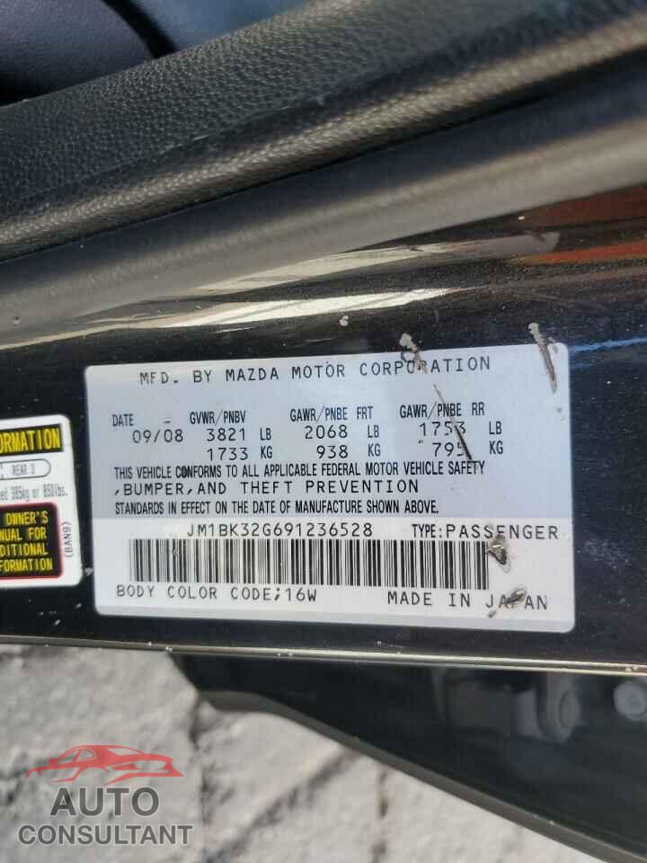 MAZDA 3 2009 - JM1BK32G691236528