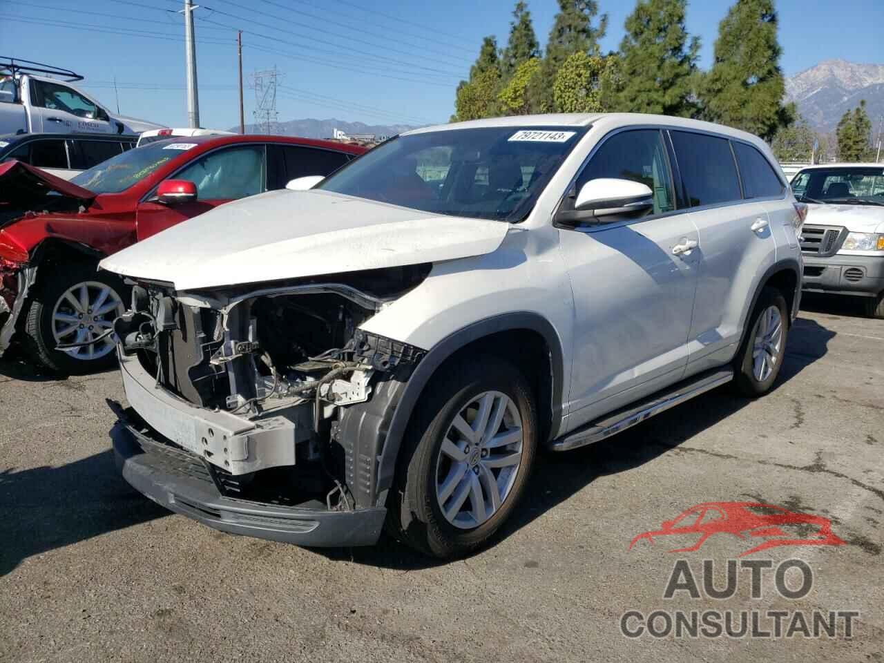 TOYOTA HIGHLANDER 2015 - 5TDZARFH0FS015934