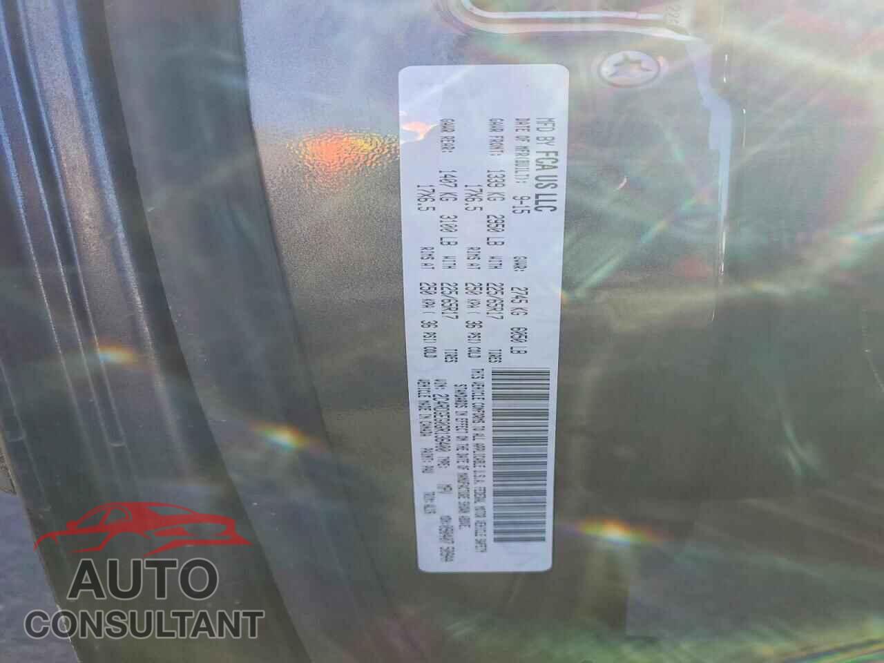 DODGE CARAVAN 2016 - 2C4RDGEG0GR136400