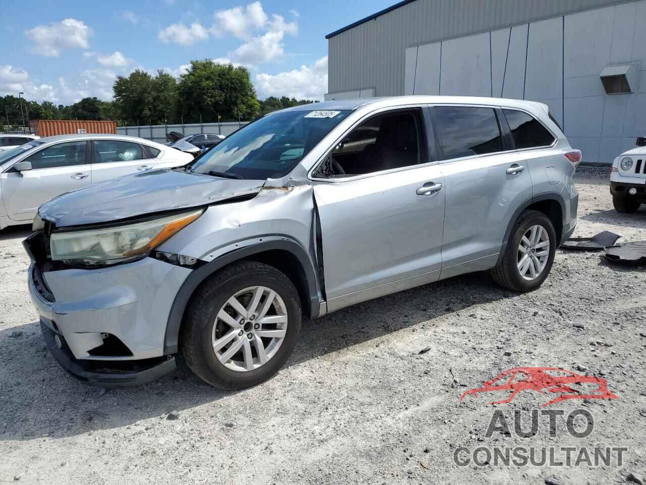 TOYOTA HIGHLANDER 2015 - 5TDZKRFHXFS051465