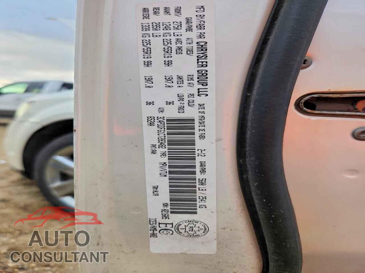 DODGE JOURNEY 2012 - 3C4PDDFG1CT283482