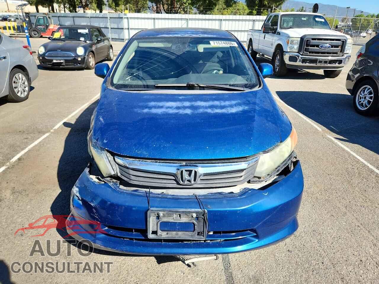 HONDA CIVIC 2012 - 19XFB2F54CE344686