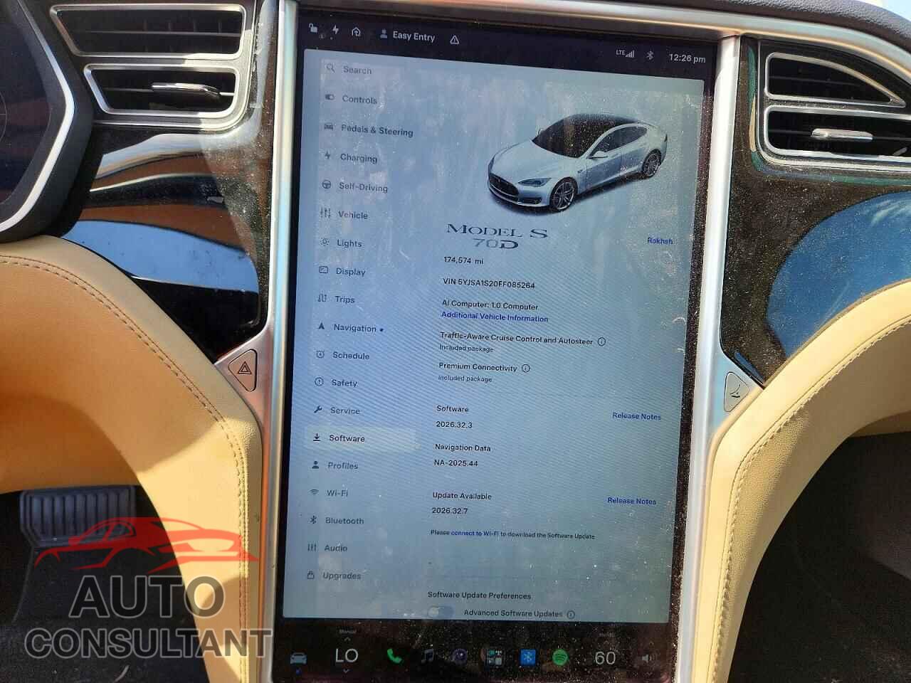 TESLA MODEL S 2015 - 5YJSA1S20FF085264