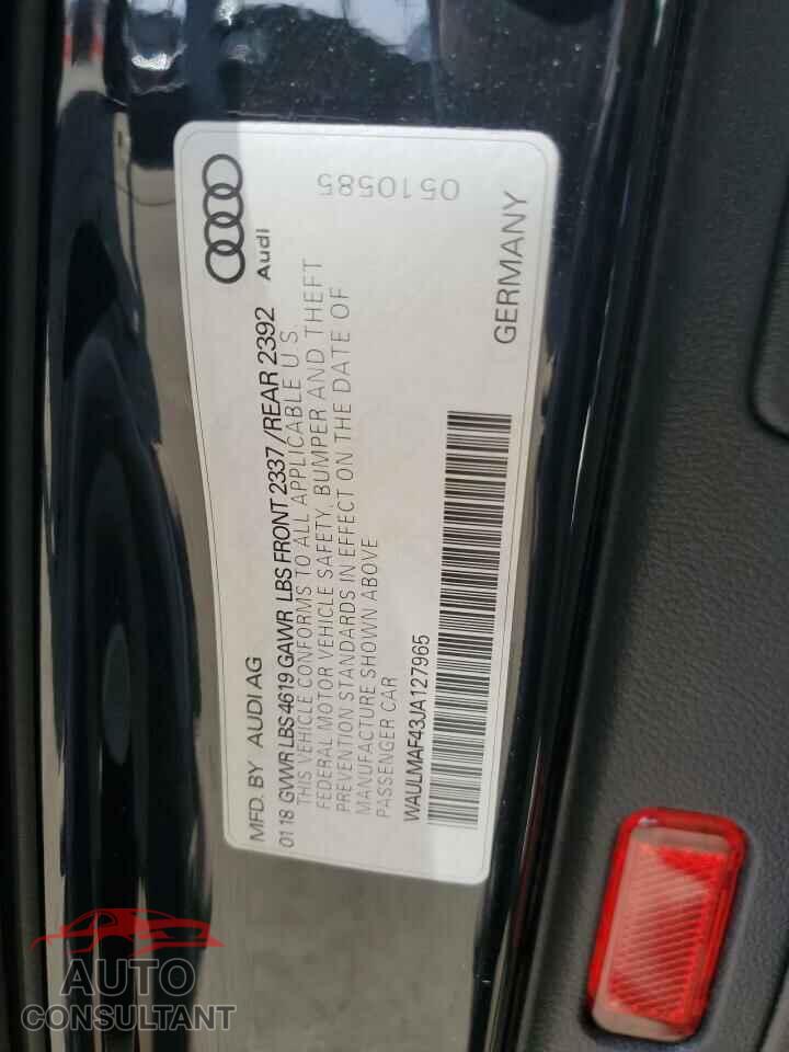 AUDI A4 2018 - WAULMAF43JA127965