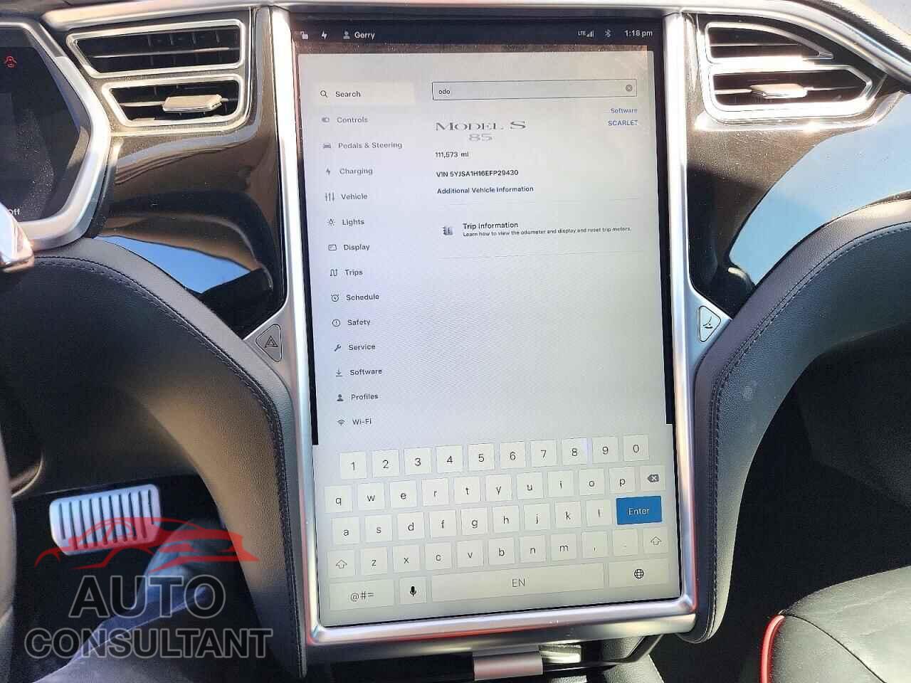 TESLA MODEL S 2014 - 5YJSA1H16EFP29430